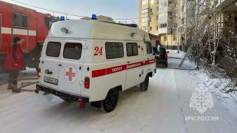 В Мирном при пожаре погиб мужчина