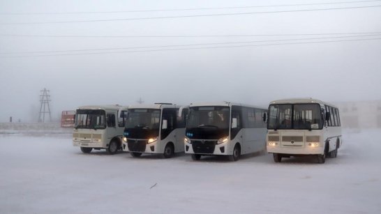 Новые пассажирские автобусы появились в Ленске