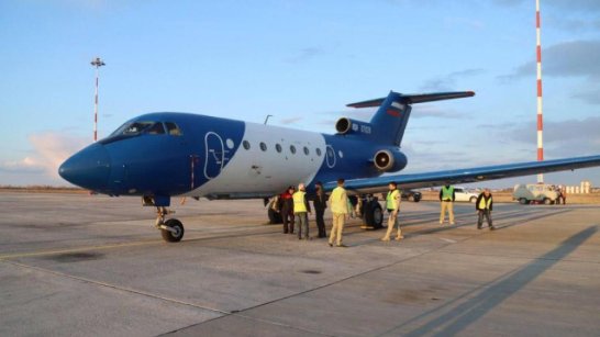 Самолеты Як-40 зондировщик и Ан-26 "Атмосфера" выполняют работу на территории Якутии