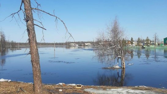 В Горном районе Якутии наблюдается общий спад уровня воды