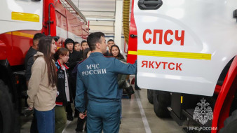 Дружина юных пожарных посетила пожарно-спасательную часть