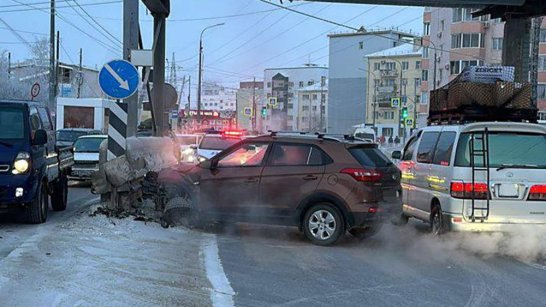 В Якутске в результате ДТП погиб водитель