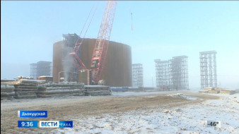 Строительство Ленского моста не останавливается в условиях экстремальных морозов