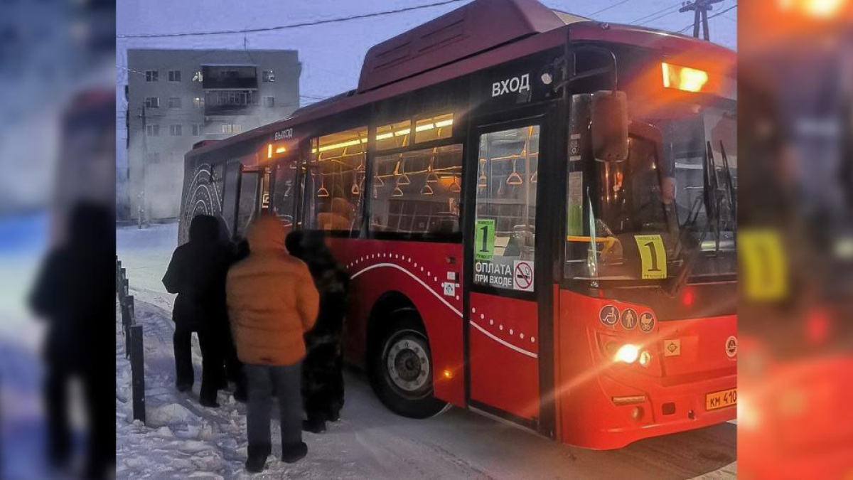 В Якутске на маршрут №1 вышли автобусы МУП 