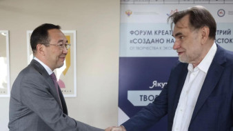 Глава Якутии Айсен Николаев встретился с руководителем кинокомпании "СТВ" Сергеем Сельяновым