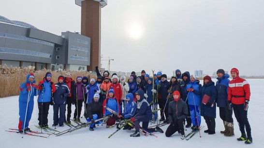 На озере Сайсары в Якутске прошла товарищеская встреча по лыжным гонкам