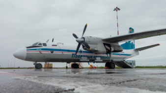 Самолёт-зондировщик Ан-26 "Атмосфера" работает в Олёкминском районе 