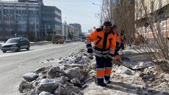 В Якутске продолжается санитарный трехмесячник