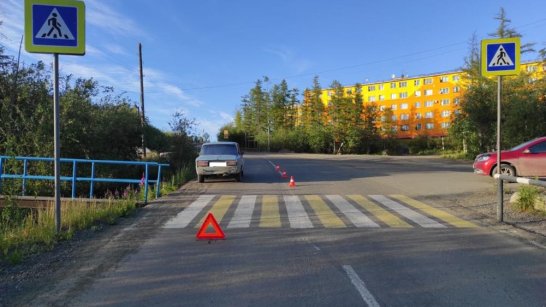 В Мирнинском районе в результате ДТП пострадал несовершеннолетний пешеход