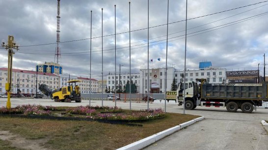 Начались работы по реконструкции площади В. И. Ленина в Якутске