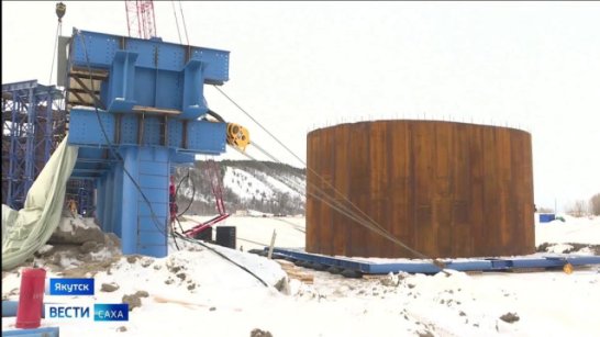 В Якутии на Ленском мосту началось армирование ростверка опоры №5