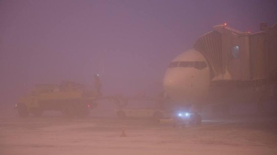 Аэропорт Якутска в условиях ограниченной видимости работает в штатном режиме