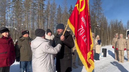 Ленский район принял эстафету "Знамя Победы"