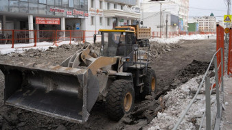 Капитальный ремонт проспекта Ленина проинспектировал Евгений Григорьев