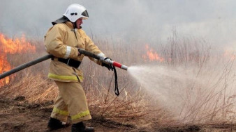 В Якутии участились случаи горения сухой травы