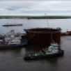 Второй и самый крупный коффердам Ленского моста установлен в проектное положение в русле реки