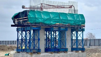 В Якутии завершено бетонирование первой опоры Ленского моста