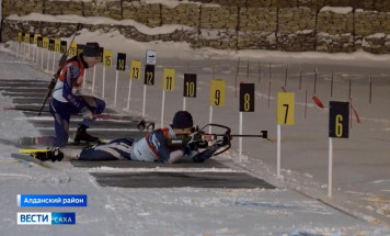 На лыжной трассе в Алдане состоялась лыжно-биатлонная эстафета в формате ультраспринта