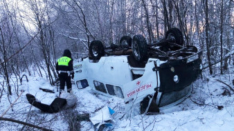 Машина скорой помощи, которая попала в ДТП не была оборудована ремнями безопасности 