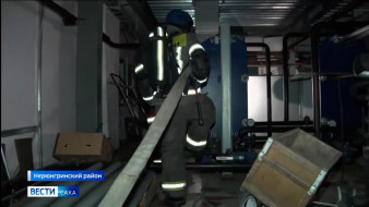 Пожарные Нерюнгринского района провели пожарно-тактические учения на стадионе