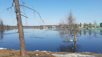 В Горном районе Якутии наблюдается общий спад уровня воды