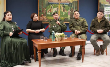 В Национальной библиотеке Якутии на всероссийской акции "Ночь искусств" выступил ветеран СВО