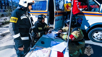 В Якутске огнеборцы провели учения в торговом центре