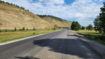 Сдача 5,7 км автодороги "Умнас" с асфальтобетонным покрытием ожидается в сентябре