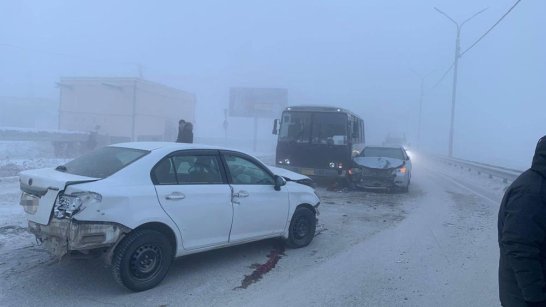 В Якутске за текущую неделю произошло 4 ДТП с участием 3 и более машин
