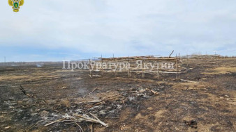 В Якутии по факту ландшафтного пожара прокуратурой проводится проверка