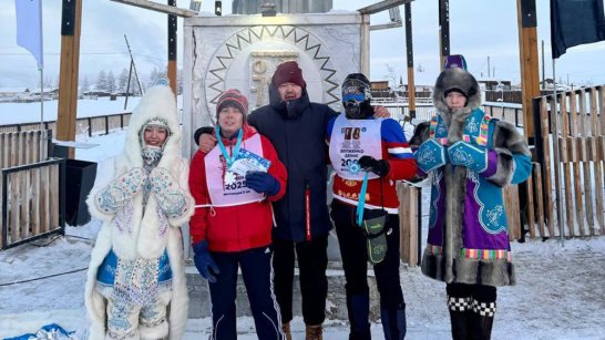 В Оймяконском районе подвели итоги первого дня забега "Полюс холода - Оймякон"