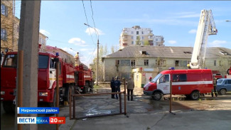В Мирном прошли пожарно-тактические учения