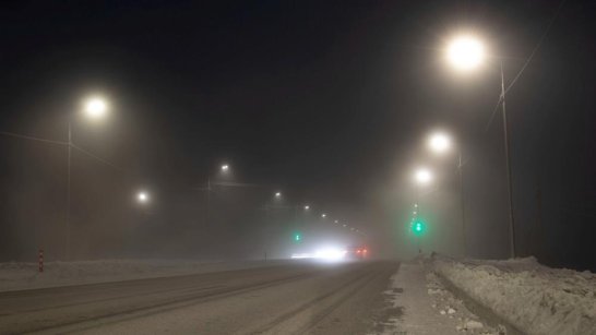 В Якутии на автодороге "Умнас" подключили наружное освещение