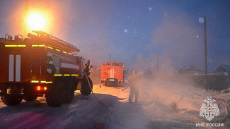 В Якутске произошёл пожар в частном жилом доме