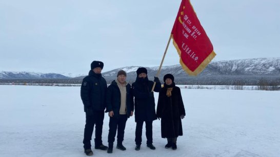 Момский район район принял эстафету "Знамя Победы"