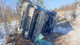 В Намском районе произошло ДТП с опрокидыванием. Есть пострадавшие