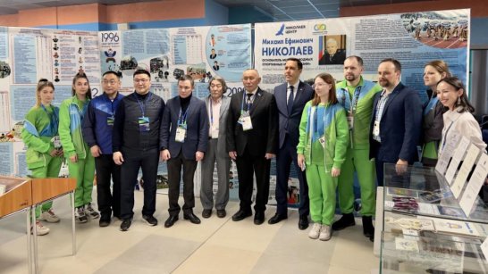 В ледовом дворце "Кузбасс" открылась выставка "Михаил Ефимович Николаев – основатель Международных спортивных Игр "Дети Азии"