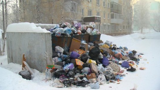 Сильные морозы в Ленском районе парализовали работу по вывозу ТБО