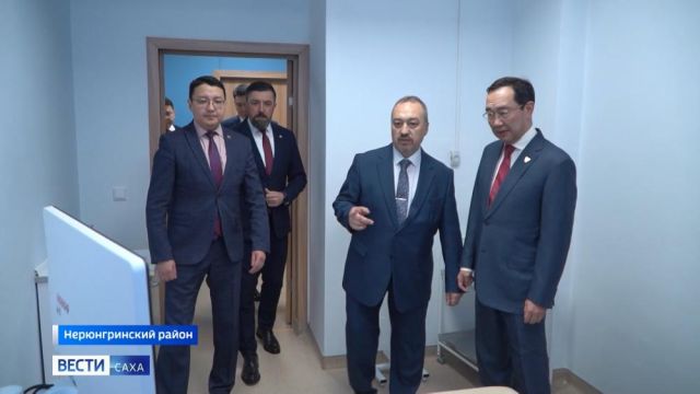 Глава Якутии посетил с рабочим визитом Нерюнгринский район