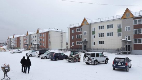 В селе Бердигестях возводится жилой квартал для переселенцев из аварийного жилья