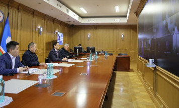 В Таттинском районе завершается строительство модульного спортзала